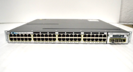Cisco WS-C3750X-48P-L 48-Port PoE Gigabit Switch C3KX-NM-1G 2xPower Supply - $139.27