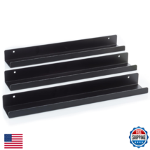 MÖNKE Vinyl Record Shelf - 3 Metal Display Shelves - Wall Mount Now-Play... - $47.17