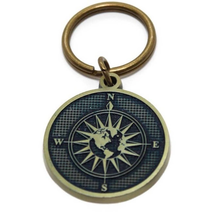 Compass Rose Keychain Midnight Blue - £11.07 GBP