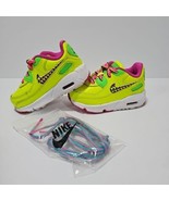 Nike Air Max 90 Toddler Sz 5C CW5798 700 Volt Multi Fire Pink Sneakers B... - €17,27 EUR