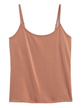 HUE Womens Adjustable Slider Straps Essential Camisole Color Nude Color L - £27.77 GBP