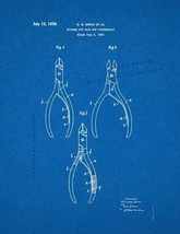 Nippers for Skin and Fingernails Patent Print - Blueprint - $7.95+