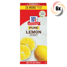 6x Packs McCormick Pure Lemon Flavor Extract | 2oz | Fast Shipping - £35.26 GBP
