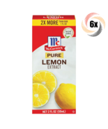 6x Packs McCormick Pure Lemon Flavor Extract | 2oz | Fast Shipping - £35.02 GBP