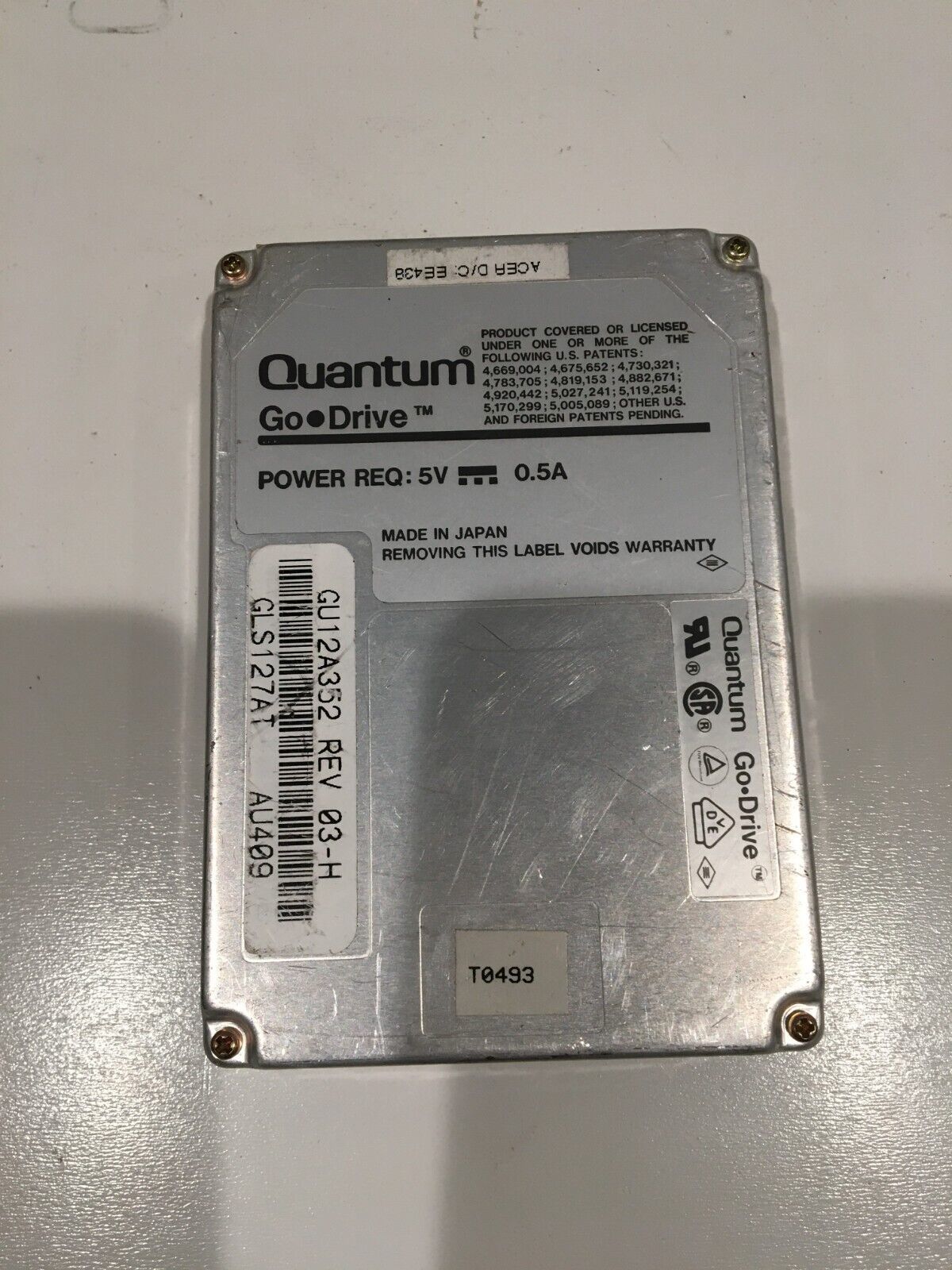 Quantum GLS127AT  Go-Drive GLS 127MB 3600RPM ATA/IDE 96KB Cache 2.5inch Internal - $89.99