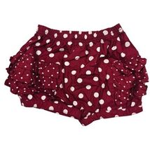 Gymboree Baby White Red Polka Dot Ruffle Bloomers Diaper Cover 12-18 Che... - $18.81