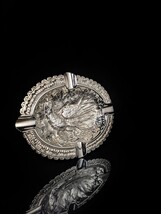 Nickel Chrome Plated Bird Ashtray Measures 6.75" L x  5.25" W image 5