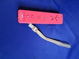 Pink Nintendo Wii Motion Plus Inside Remote Controller with White Wrist Strap - £18.45 GBP