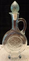 VINTAGE GLASS DECANTER/PITCHER WITH STOPPER - £36.95 GBP