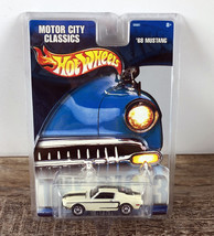 Hot Wheels Motor City Classics &#39;68 Mustang - Diecast Car White 1:64 - £15.85 GBP