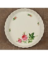 Christineholm Porcelain Rose Pattern Quiche Tart Pie Plate 9.5&quot; Baking D... - $291.37 MXN