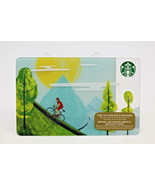 Starbucks Coffee 2015 Gift Card Mountain Biking Bike Trees Clouds Zero B... - £9.00 GBP