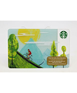 Starbucks Coffee 2015 Gift Card Mountain Biking Bike Trees Clouds Zero B... - £8.59 GBP