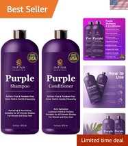 Sulfate-Free Purple Shampoo &amp; Conditioner Set for Blonde &amp; Gray Hair - 1... - $793.98 MXN