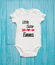 Little Sister Brother Personalized Baby Bodysuit - £8.77 GBP