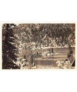 Treasure Island Big Bear Lake California 1945 RPPC Real Photo postcard - £6.69 GBP