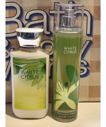 Bath and Body Works WHITE CITRUS Set - Fine Fragrance MIST &amp; Body Lotion - £24.42 GBP