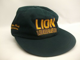 Lion Lubricants Hat Vintage Green Spell Out Strapback Baseball Cap - £15.84 GBP