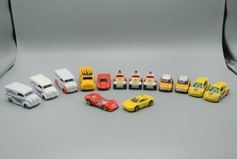 Hot Wheels Mixed Lot of 14 Diecast Cars Ferrari VW Mini Cooper Dairy Van Loose - £38.43 GBP