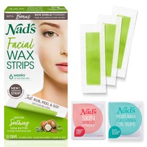 Nad&#39;s Facial Wax Strips - Hypoallergenic All Skin Types - Facial Hair Re... - $14.84