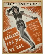 JUDY GARLAND-&quot;For Me And My Gal&quot; 1932 Sheet Music - GENE KELLY - Vintage - €10,03 EUR