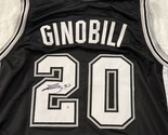 Manu Ginobili Signed San Antonio Spurs Basketball Jersey COA - £157.39 GBP