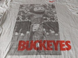 Ohio State Buckeyes Football Brutus Mascot Nike T-Shirt Size Medium Regu... - £14.65 GBP