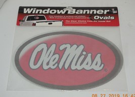 Window Banner Ovals Ole Miss Rebels NCAA College - $15.00