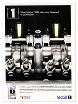 Mobil 1 High Mileage Motor Oil 2009 Full-Page Print Magazine Petroliana Ad - £7.61 GBP