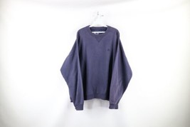 Vintage 90s Starter Mens 2XL Faded Heavyweight Crewneck Sweatshirt Navy Blue - £38.20 GBP