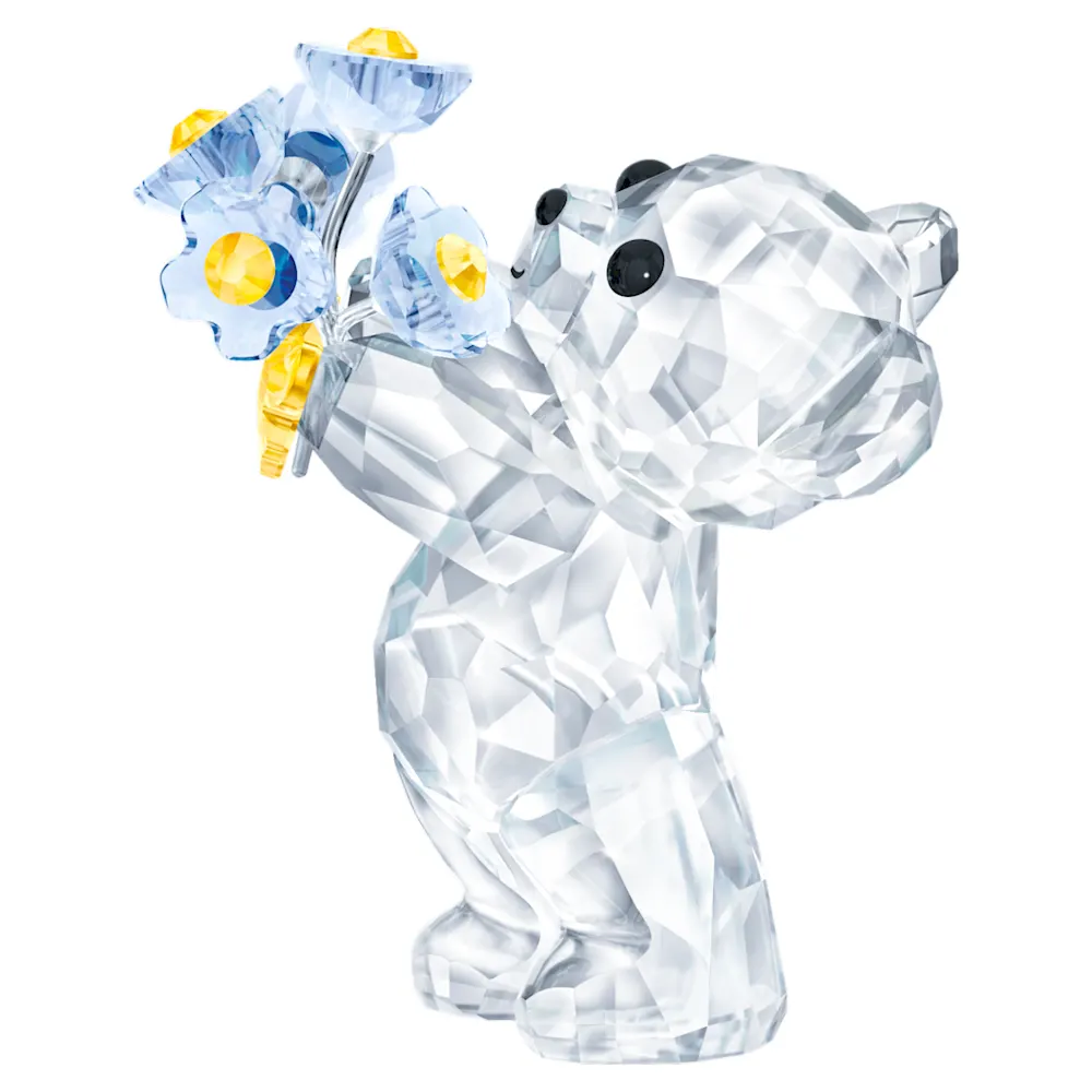 Primary image for Authentic Swarovski Kris Bear - Forget-Me-Not -  Crystal Figurine