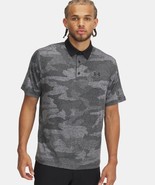 UNDER ARMOUR CAMO JACQUARD PLAYOFF POLO BLACK/GRAY - €25,75 EUR