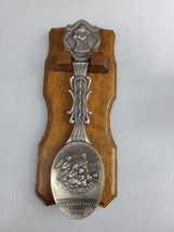 VTG Pewter Feinzinn Spoon 1986 w/ Angels Engraved B47 - £10.29 GBP