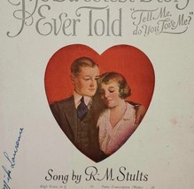 1920 The Sweetest Story Ever Told Sheet Music RM Stults Harmony Piano Strings  - £27.71 GBP