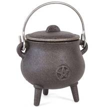 Cast iron cauldron with pentagram 7cm - £15.17 GBP