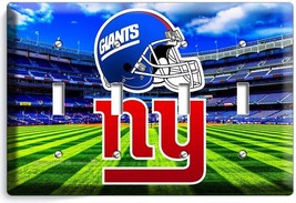 New York Giants Ny Football Team 4 Gang Light Switch Wall Plates Sport Fan Decor - £17.53 GBP