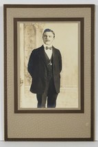 Antique Cabinet Photo Handsome Man Gentleman European CP17 - £8.66 GBP