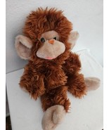 1976 GUND Brown Monkey Zippy Plush Chimp Stuffed Animal Orange Heart Nos... - £31.13 GBP
