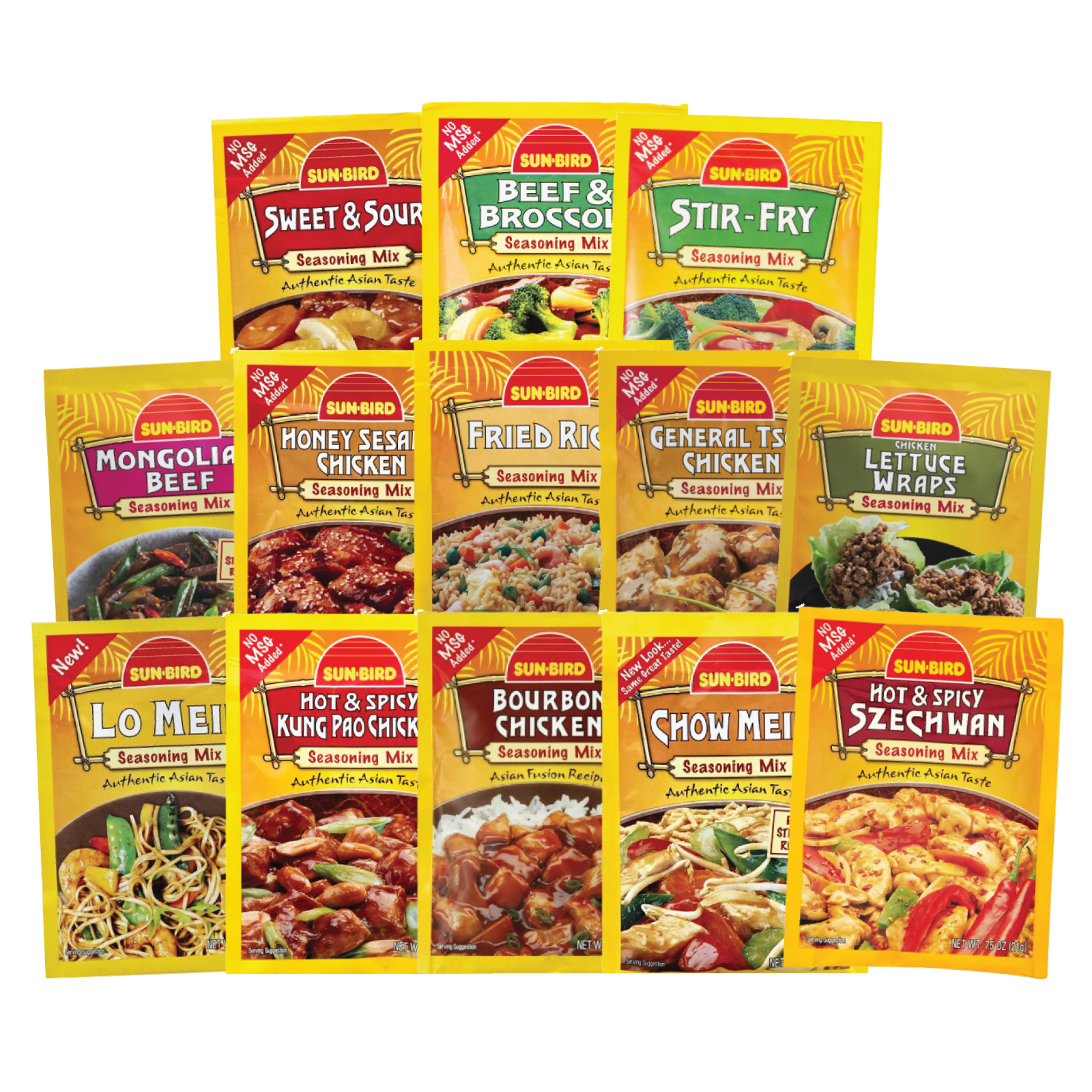 Sun Bird Variety Flavor Seasoning Mixes | Authentic Asian Taste | Mix & Match - $18.38 - $50.25