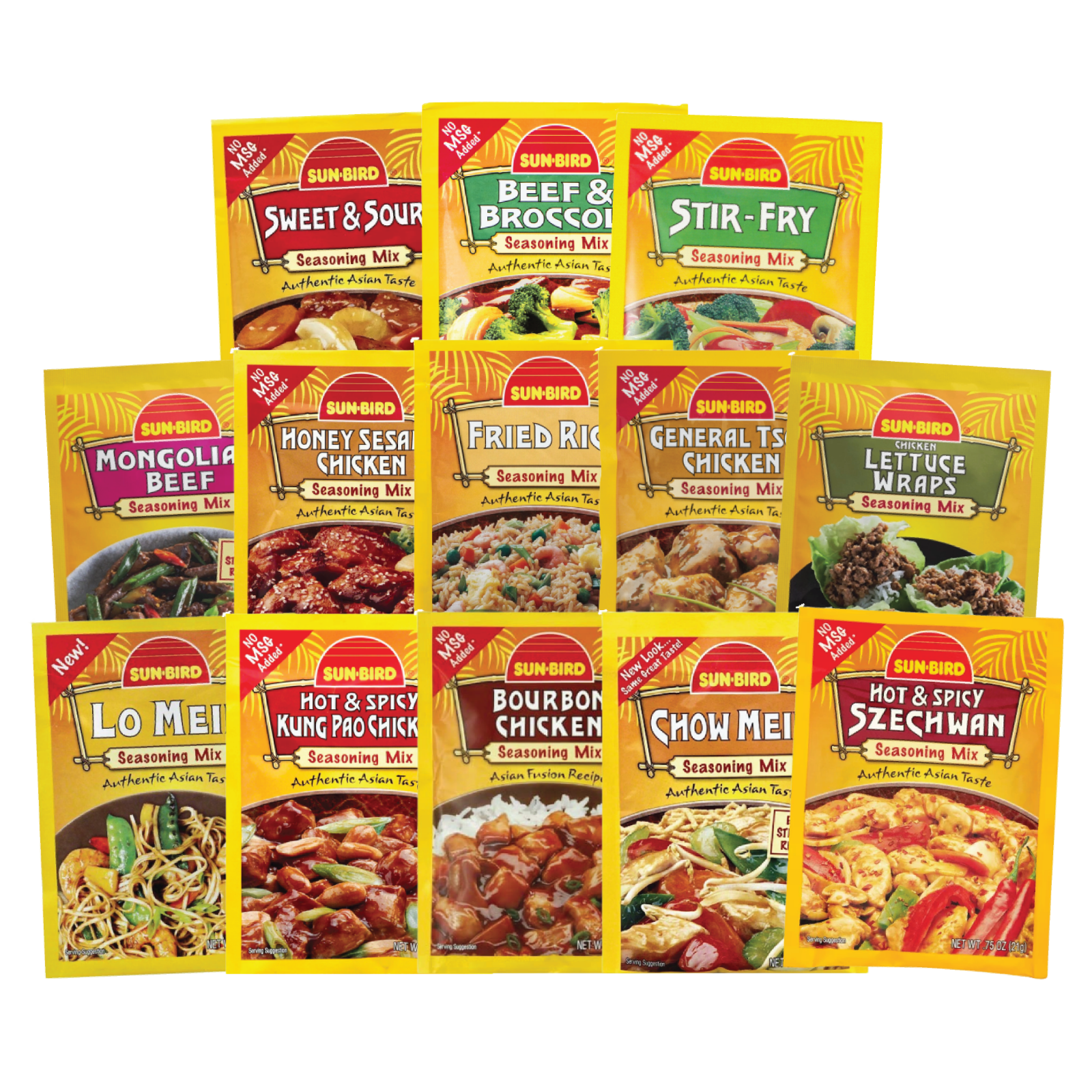 Sun Bird Variety Flavor Seasoning Mixes | Authentic Asian Taste | Mix & Match - £14.69 GBP - £40.16 GBP