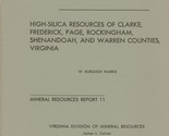 High-Silica Resources of Clarke, Frederick, Page, Rockingham, Shenandoah... - $11.99