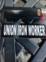 Small Hand made Decal sticker UNION IRON WORKER - $5.86