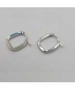 Sterling Square Hoop Earrings - $47.86 CAD