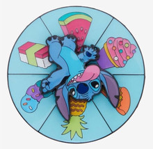 Disney Lilo and Stitch Wheel of Food Spinner Pizza Slices Stitch pin - $17.82