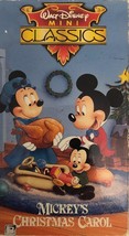 Walt Disney Mini Classics-Mickeys Natale Carol VHS 1994-TESTED-RARE, Vintage - £9.83 GBP