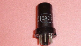 GE 6AC7 NOS radio W RADIO-FREQUENCY AMPLIFIER PENTODE metal vacuum tube ... - $19.90