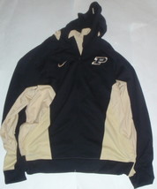 New Purdue Boilermakers Nike Therma-Fit Black Beige FZ 3XLT Hooded Sweat... - £46.35 GBP