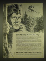 1963 America&#39;s Rural Electric Systems Ad - Daniel Boone Showed the way - £14.74 GBP