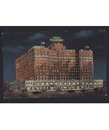 HOTEL PEABODY Memphis Tenn. NIGHTVIEW * mailed 1940 to Dallas TX note on... - $7.95