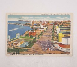 1934 Chicago Worlds Fair General Exhibits Birdseye View Postcard Posted - £4.68 GBP